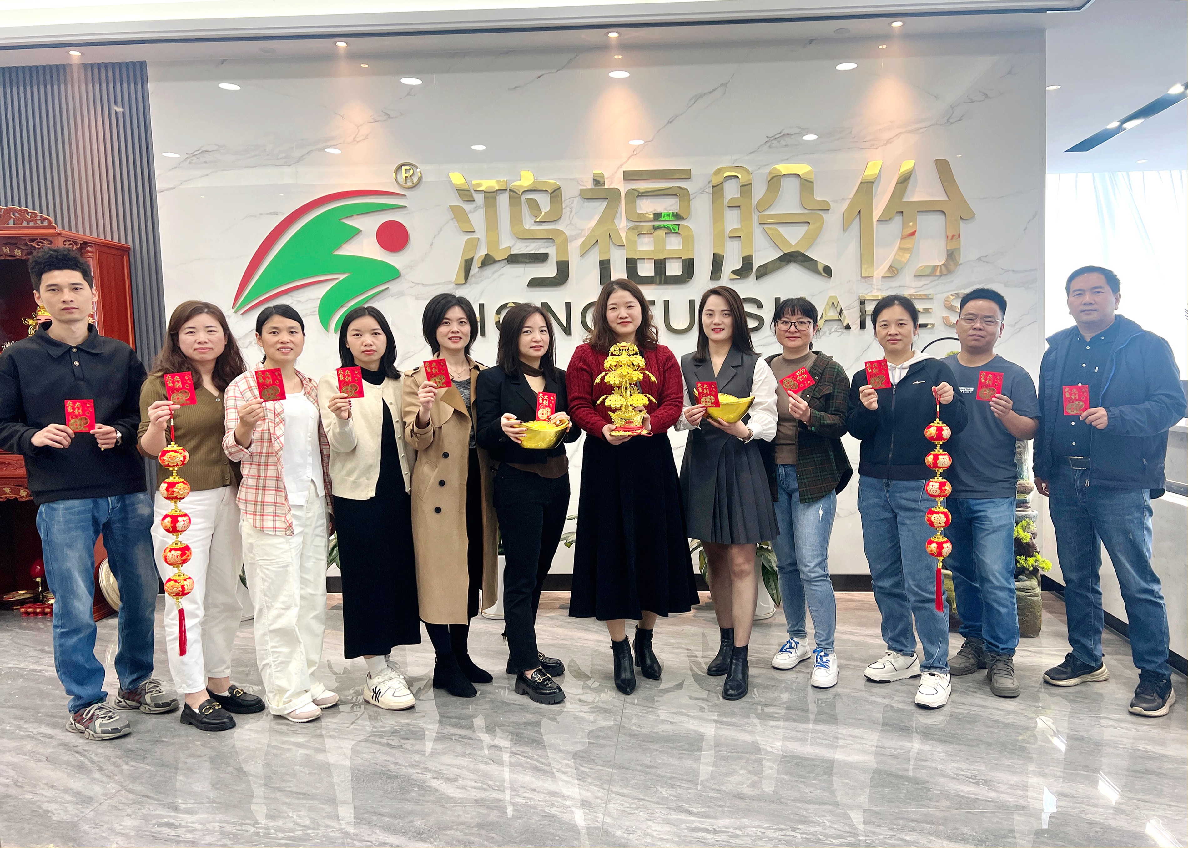 鞭炮齐声响，喜迎开门红！热烈祝贺鸿福股份开工仪式圆满礼成